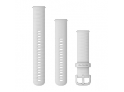 Pasek silikonowy biały do Venu Sq/FR 245/645/Vivoactive3/Vivomove 20 mm