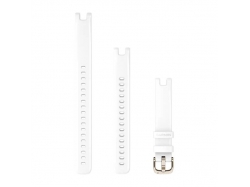 Pasek silikonowy biały z kremowo-złotym zapięciem do Lily™ 14 mm