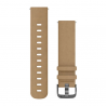 Pasek do Venu Sq/FR 245/645/Vivoactive3/Vivomove (20mm) Brązowy pasek skórzany