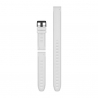 Pasek silikonowy, zestaw 3-częściowy biały QuickFit 26 mm
