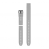 Pasek silikonow, zestaw 3-częściowy szary QuickFit 26 mm