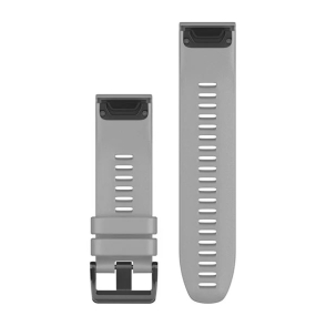 Silikonowy pasek QuickFit Fenix 6x szary (zestaw 3 sztuki) 26mm 2