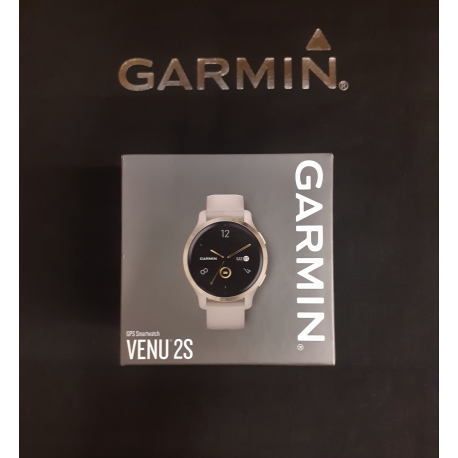 Garmin Venu 2s Popielata ramka ze stali nierdzewnej z grafitową kopertą i silikonowym paskiem