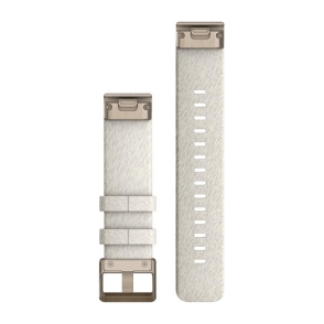 Silikonowy pasek QuickFit Fenix 7s Kremowy z kremowo-złotym zapięciem 20mm 2