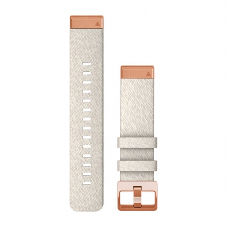 Nylonowy pasek QuickFit Fenix 7s Kremowy z różowo-złotym zapięciem 20mm