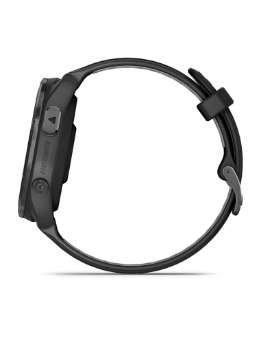 Forerunner 965 Czarny z szarą tytanową ramką DLC