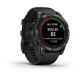 Fenix 7 Pro Sapphire Solar Carbon Gray DLC Titanium z czarnym paskiem z PL TOPO 2022.3