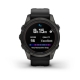 Fenix 7S Pro Sapphire Solar Carbon Gray DLC Titanium z czarnym paskiem z PL TOPO 2022.3