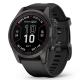 Fenix 7S Pro Sapphire Solar Carbon Gray DLC Titanium z czarnym paskiem