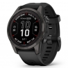 Fenix 7S Pro Sapphire Solar Carbon Gray DLC Titanium z czarnym paskiem