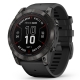  Fenix 7X Pro Sapphire Solar Carbon Gray DLC Titanium z czarnym paskiem z PL TOPO 2026.1
