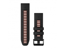 Silikonowy pasek QuickFit Fenix 7X Pro Czarny / czerwony 26mm