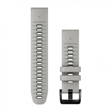 Silikonowy pasek QuickFit Fenix 7 Pro Mglisty szary / ciemnozielony 22mm