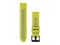 Silikonowy pasek QuickFit Fenix 7 Pro Limonkowy / grafitowy 22mm