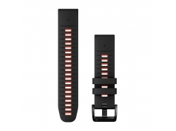 Silikonowy pasek QuickFit Fenix 7 Pro Czarny / czerwony 22mm