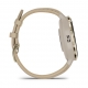 Venu 3S Bezel ze stali nierdzewnej w kolorze soft gold z kopertą w kolorze french gray i skórzanym paskiem
