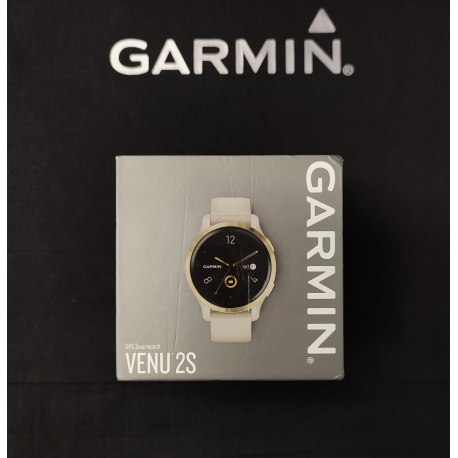 Garmin Venu 2s Popielata ramka ze stali nierdzewnej z grafitową kopertą i silikonowym paskiem