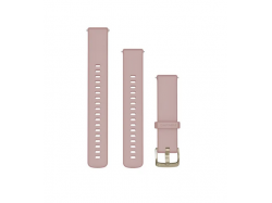 Pasek QR 18mm z mechanizmem szybkiego odłączania dust rose, z jasnozłotym zapięciem