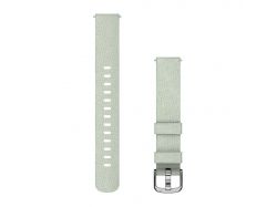Pasek Lily 2 (14 mm) nylonowy w kolorze sage grey, zapięcie silver