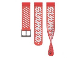 Pasek silikonowy Red Athletic 5 do Suunto S/M 22 mm