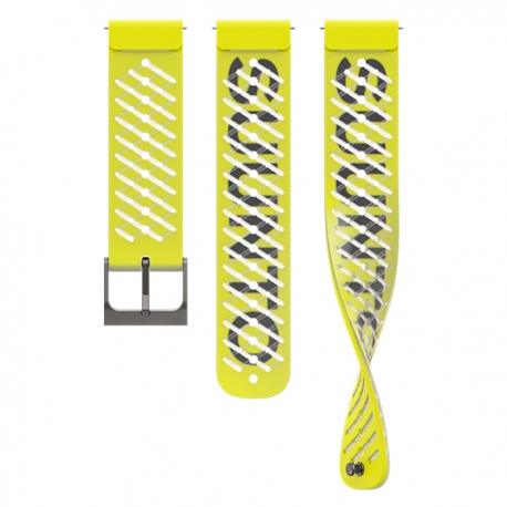 Suunto pasek do zegarka 22mm Athletic 5 Lemon Yellow, rozmiar S+M