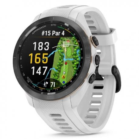 Approach S70 - 42mm - Czarna ceramiczna ramka i biała silikonowa opaska