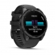Fenix 8 47 mm Slate grey z Czarny silikonowy pasek