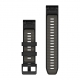 Pasek silikonowy black pebble QuickFit 22 mm do Fenix 6/Fenix 7/7 PRO/Fenix 8