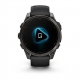 Fenix 8 47 mm AMOLED Sapphire Carbon Grey DLC Titanium z paskiem silikonowym w kolorze czarnym / Pebble grey