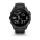 Fenix 8 47 mm AMOLED Sapphire Carbon Grey DLC Titanium z paskiem silikonowym w kolorze czarnym / Pebble grey