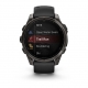 Fenix 8 47 mm AMOLED Sapphire Carbon Grey DLC Titanium z paskiem silikonowym w kolorze czarnym / Pebble grey