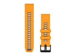 Pasek silikonowy spark orange/graphite QuickFit 22 mm do Fenix 6/Fenix 7/7 PRO/Fenix 8