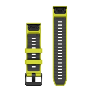 Pasek silikonowy amp yellow/graphite QuickFit 22 mm do Fenix 6/Fenix 7/7 PRO/Fenix 8 2