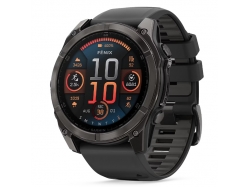 Fenix 8 51 mm AMOLED Sapphire Carbon Grey DLC z czarno-szarym paskiem