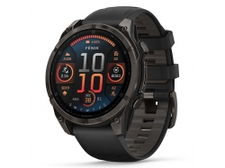 Fenix 8 47 mm AMOLED Sapphire Carbon Grey DLC Titanium z czarno-szarym paskiem z PL TOPO 2025.4