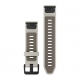Pasek silikonowy fog gray/dark sandstone QuickFit 20 mm do Fenix 6s/Fenix 7s/7s PRO/Fenix 8 43 mm