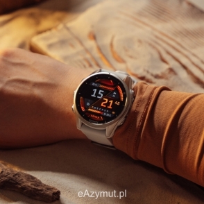 Fenix 8 43 mm AMOLED Srebrny z białym paskiem 2