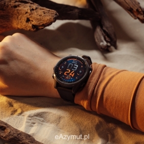 Fenix 8 43 mm AMOLED Sapphire Carbon Grey DLC Titanium z czarno-szarym paskiem z PL TOPO 2024.2 2