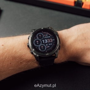 Fenix 8 51 mm Solar Sapphire Carbon grey DLC titanium z czarno-szarym paskiem 2
