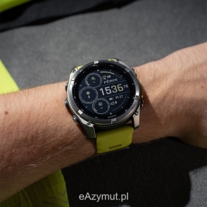 Fenix 8 51 mm Solar Sapphire Tytanowy z Żółto-grafitowym paskiem 2