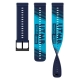 Pasek silikonowy Blue Athletic 6 UTMB World Series do zegarka Suunto S+M 22 mm