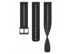 Pasek silikonowy Black Athletic 6 do zegarka Suunto S+M 22 mm