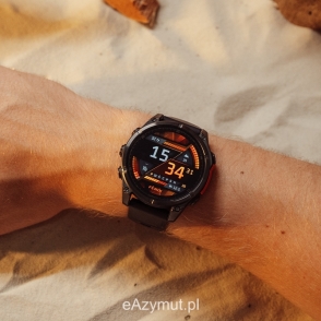 Fenix 8 47 mm Slate grey z czarnym silikonowym paskiem z PL TOPO 2024.2 2