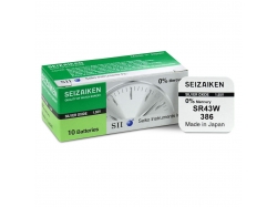 Bateria Seiko Seizaiken SEIKO 386 / SR43W / SR43