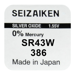 Bateria Seiko Seizaiken SEIKO 386 / SR43W / SR43 2