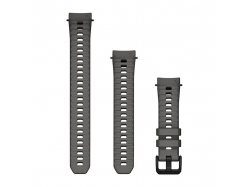 Pasek silikonowy w kolorze charcoal 20 mm do Instinct E (40 mm)