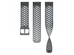 Pasek silikonowy Grafitowy Athletic 5 do zegarka Suunto S+M 22 mm