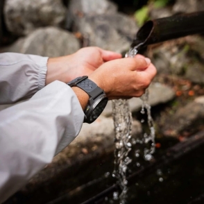 Pasek silikonowy grafitowy athletic 5 do zegarka Suunto S+M 22 mm 2