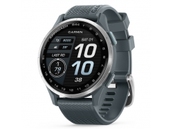 Approach S44 srebrny z szarym silikonowym paskiem