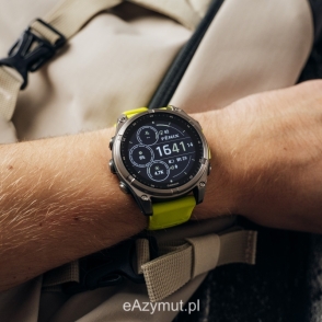 Fenix 8 47 mm Solar Sapphire Tytanowy z paskiem silikonowym w kolorze Amp yellow / Graphite 2